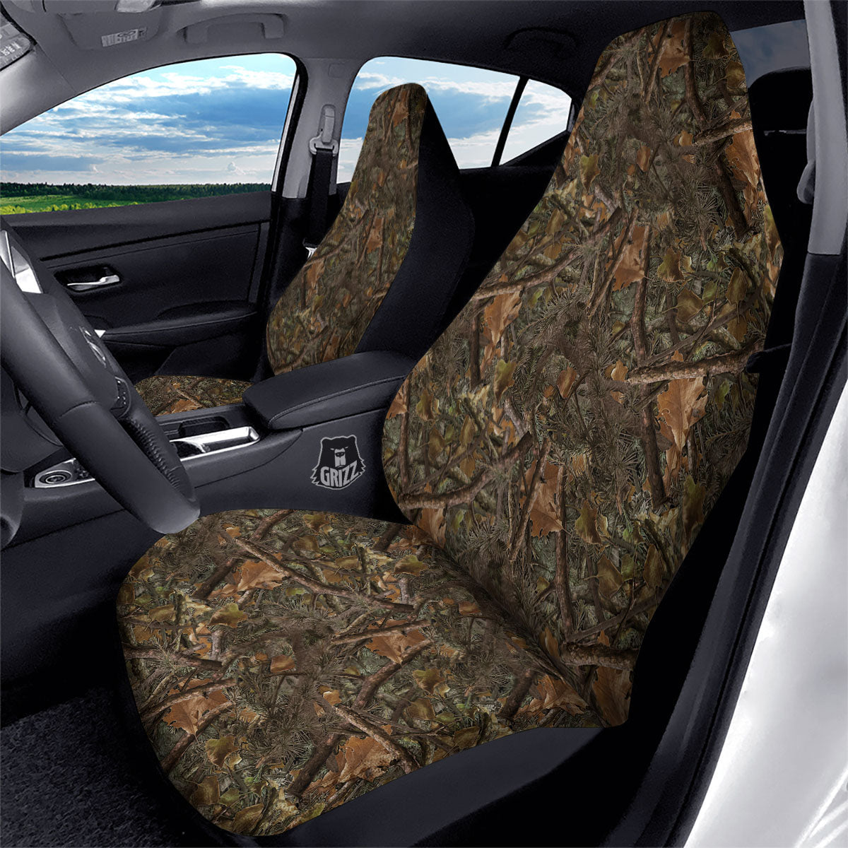 Camo Hunting Print Pattern Car Seat Covers-grizzshop