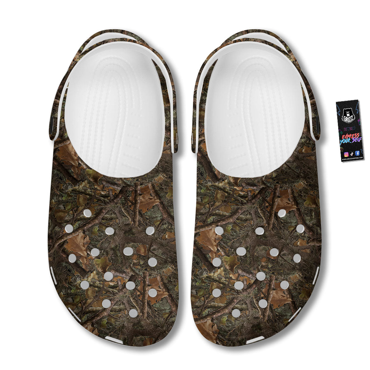 Camo Hunting Print Pattern Clog-grizzshop