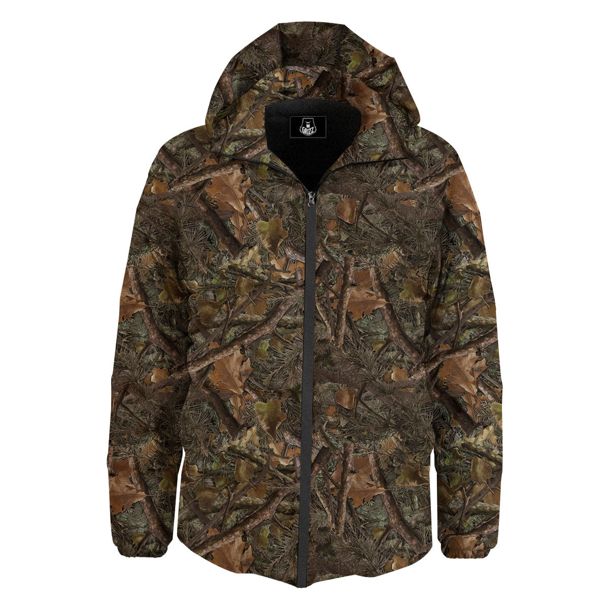 Camo Hunting Print Pattern Down Jacket-grizzshop