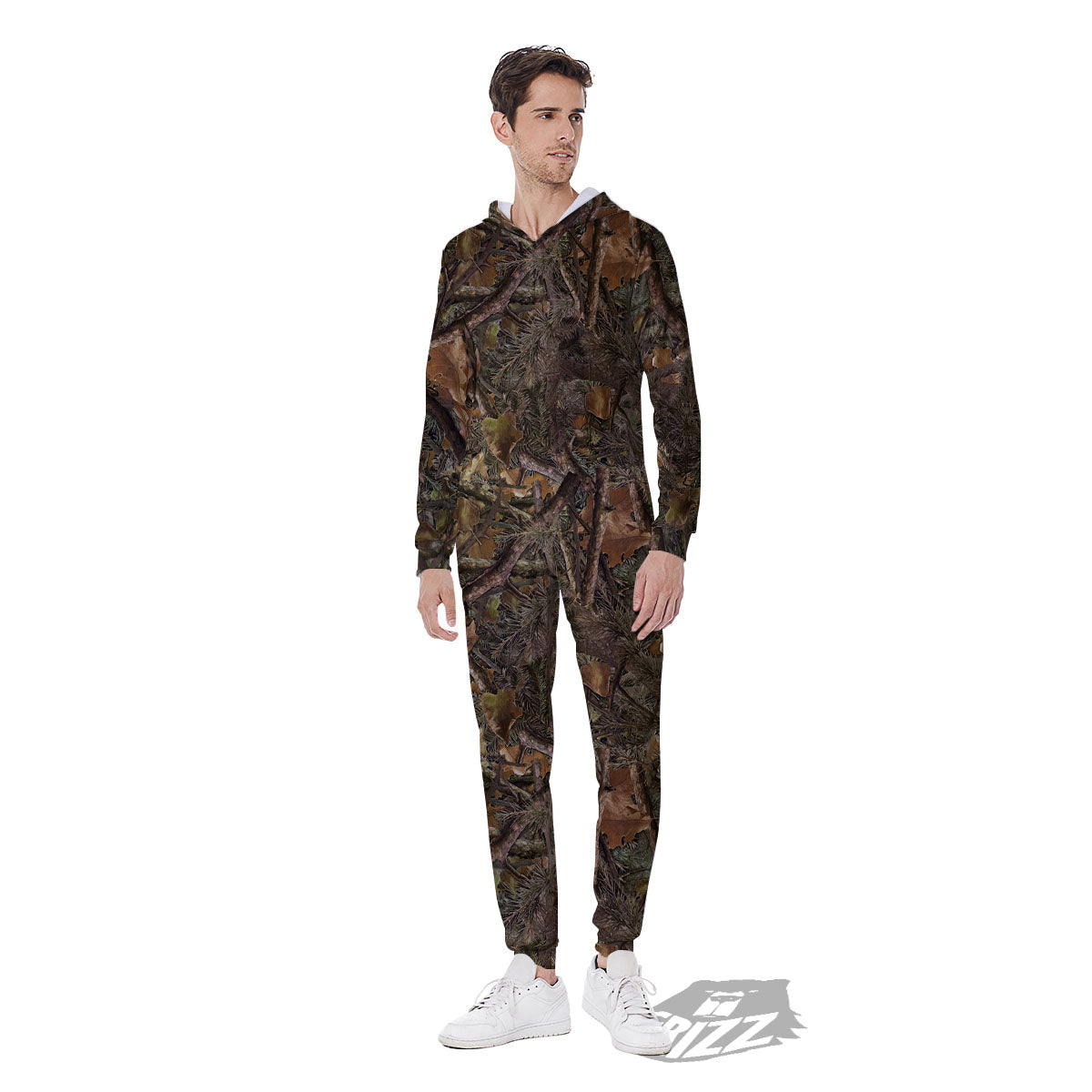 Camo Hunting Print Pattern Men's Jumpsuit-grizzshop