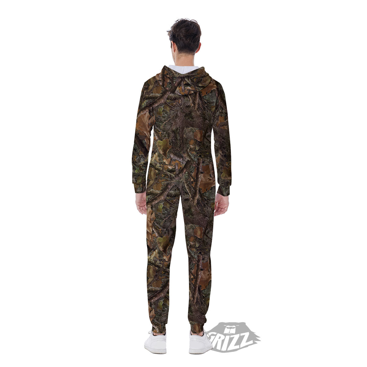 Camo Hunting Print Pattern Men's Jumpsuit-grizzshop