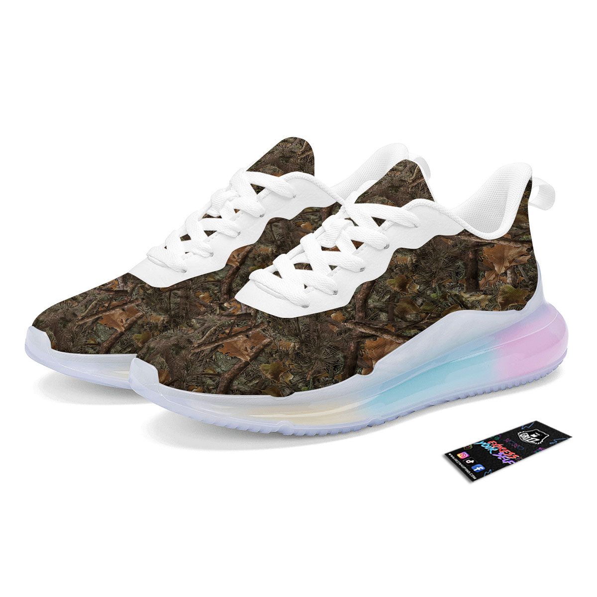 Camo Hunting Print Pattern Running Sneakers-grizzshop