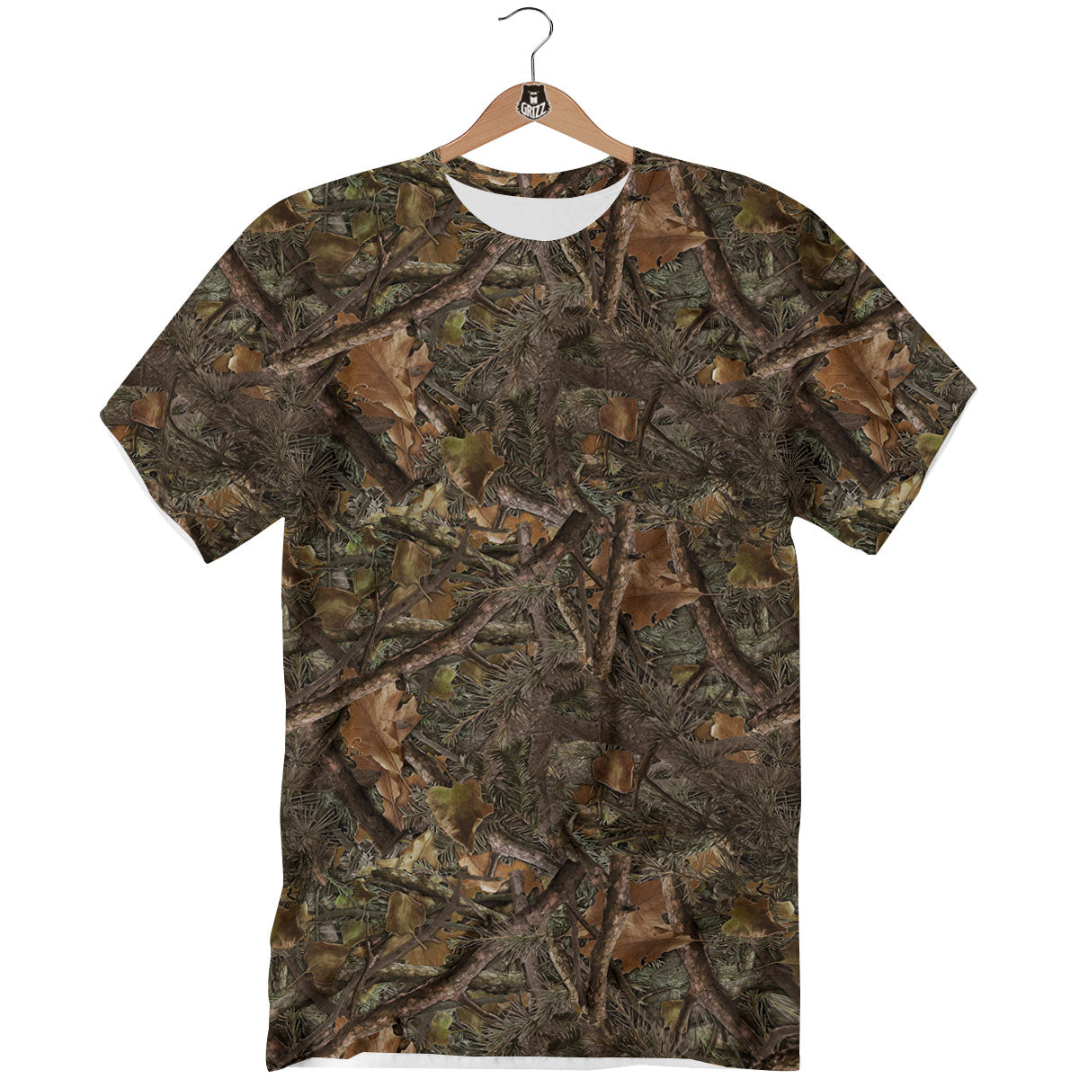 Camo Hunting Print Pattern T-Shirt-grizzshop