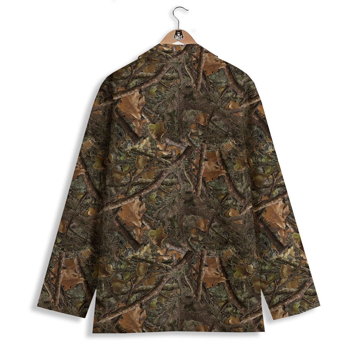 Camo Hunting Print Pattern Women's Blazer-grizzshop
