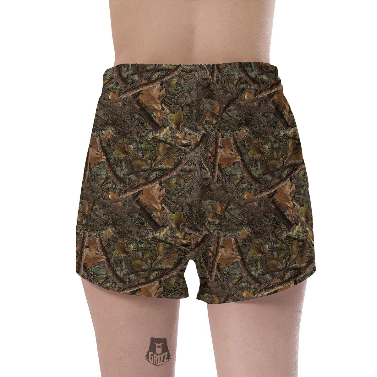 Camo Hunting Print Pattern Women's Shorts-grizzshop