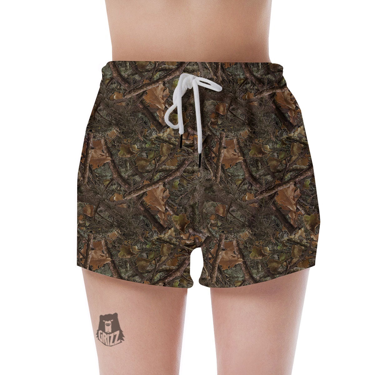 Camo Hunting Print Pattern Women's Shorts-grizzshop