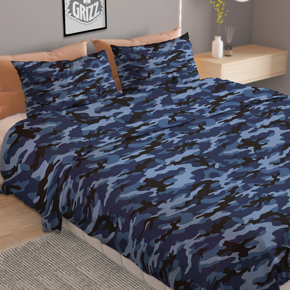 Checked Halloween Print Pattern Duvet Cover Bedding Set