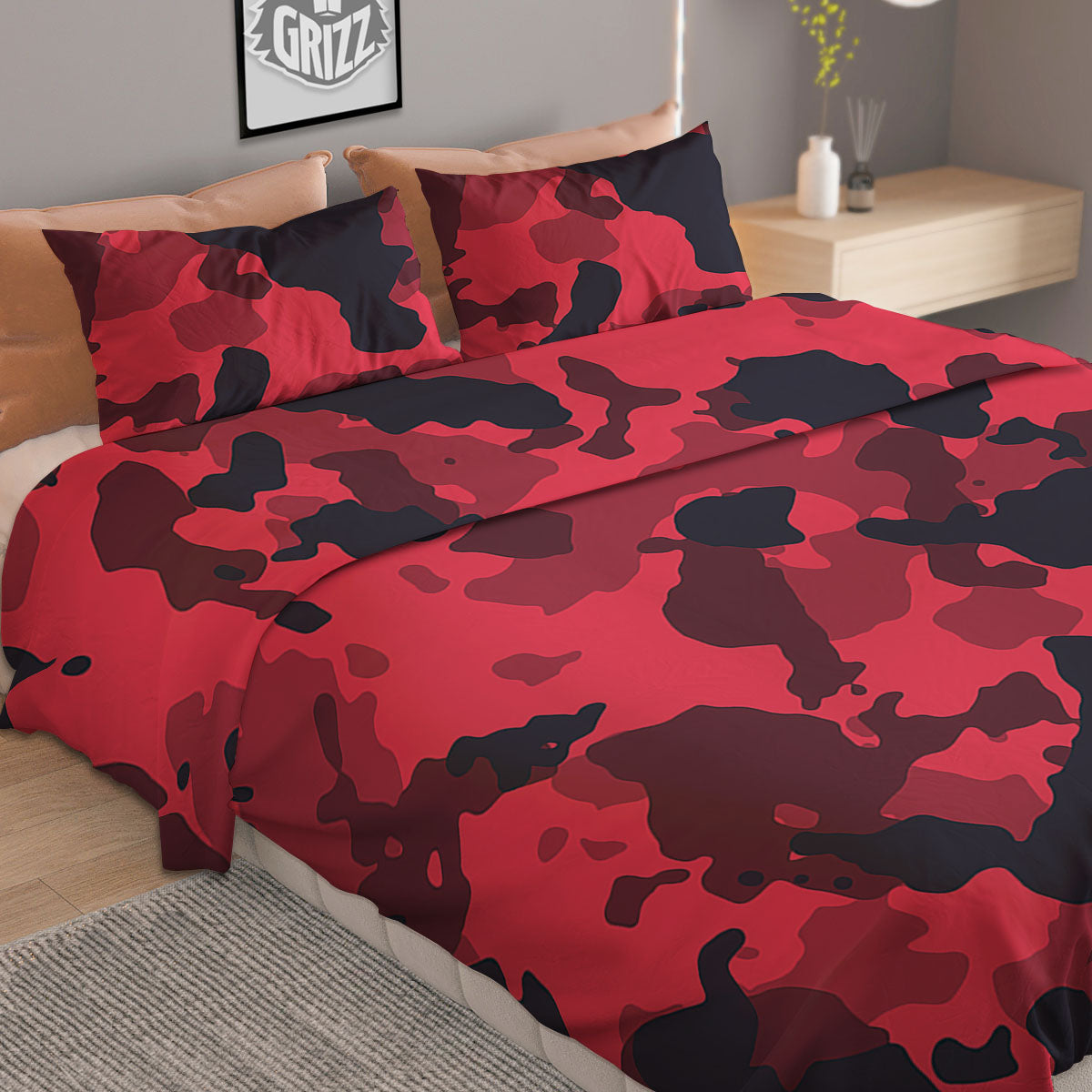Boxing Champion King of The Ring Print Duvet Cover Bedding Set