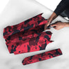 Camouflage Black And Red Print Umbrella-grizzshop