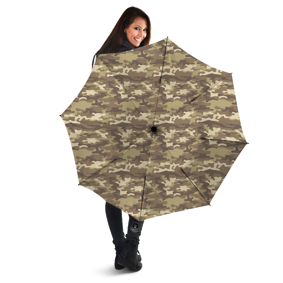 Camouflage Desert Print Umbrella-grizzshop