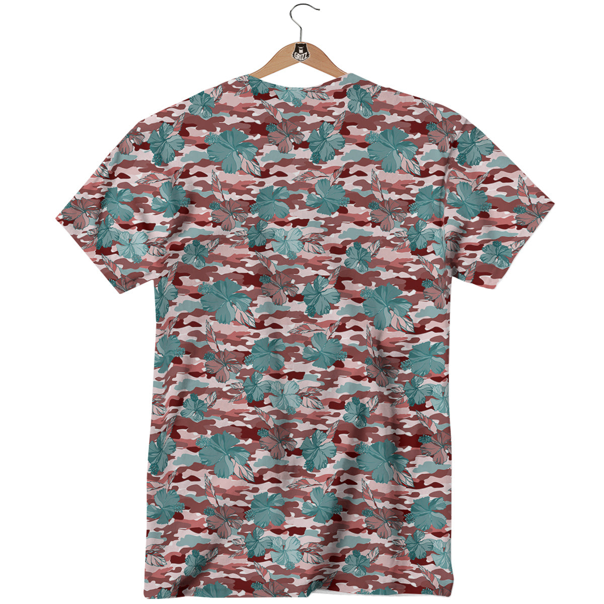 Camouflage Flower Colorful Aloha Print T-Shirt-grizzshop