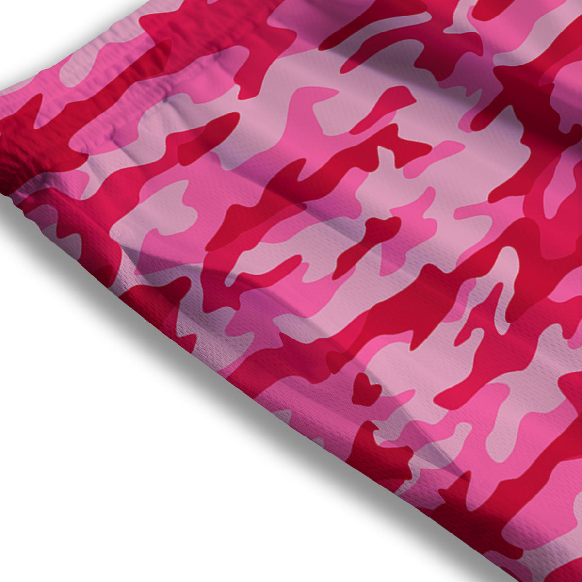 Camouflage Hot Pink Print Mesh Shorts