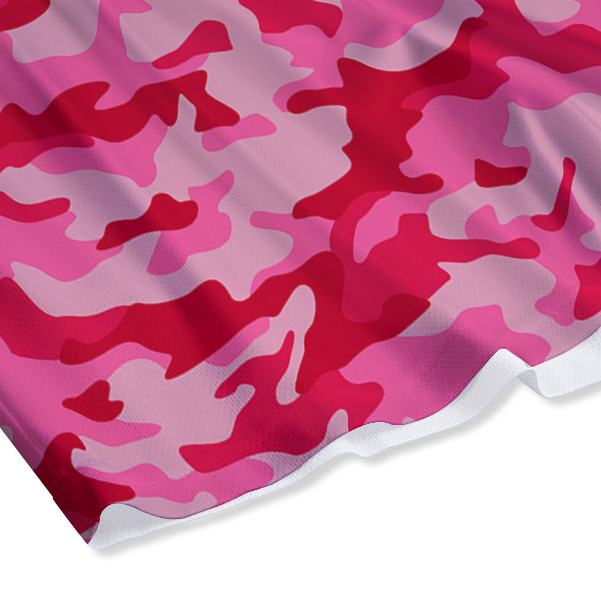 Camouflage Hot Pink Print Mesh Shorts