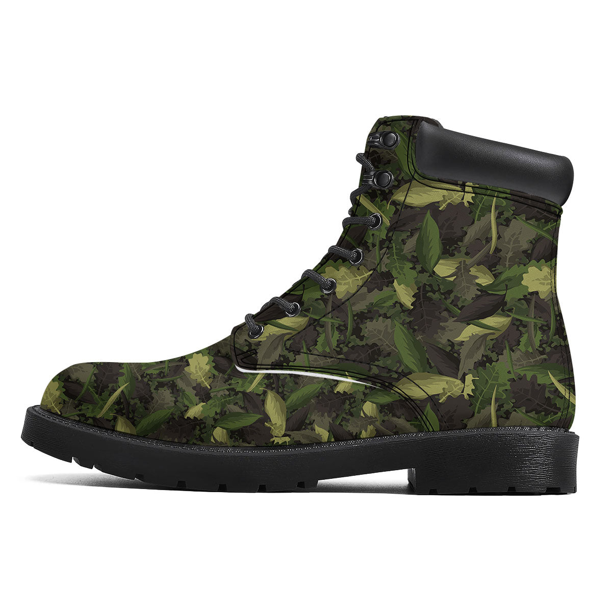 Camouflage Hunting Oak Tree Print Boots-grizzshop