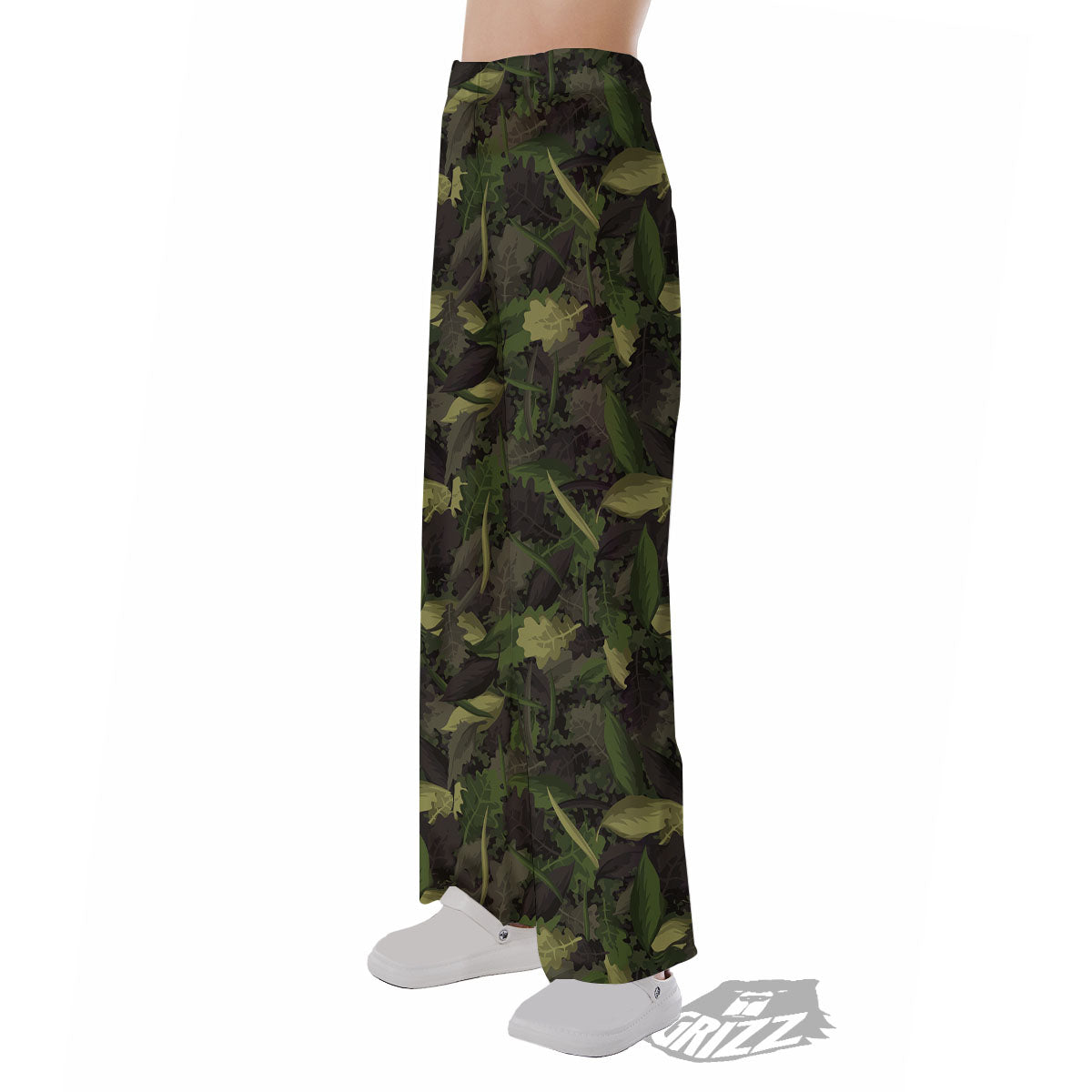 Camouflage Hunting Oak Tree Print Pajama Pants-grizzshop