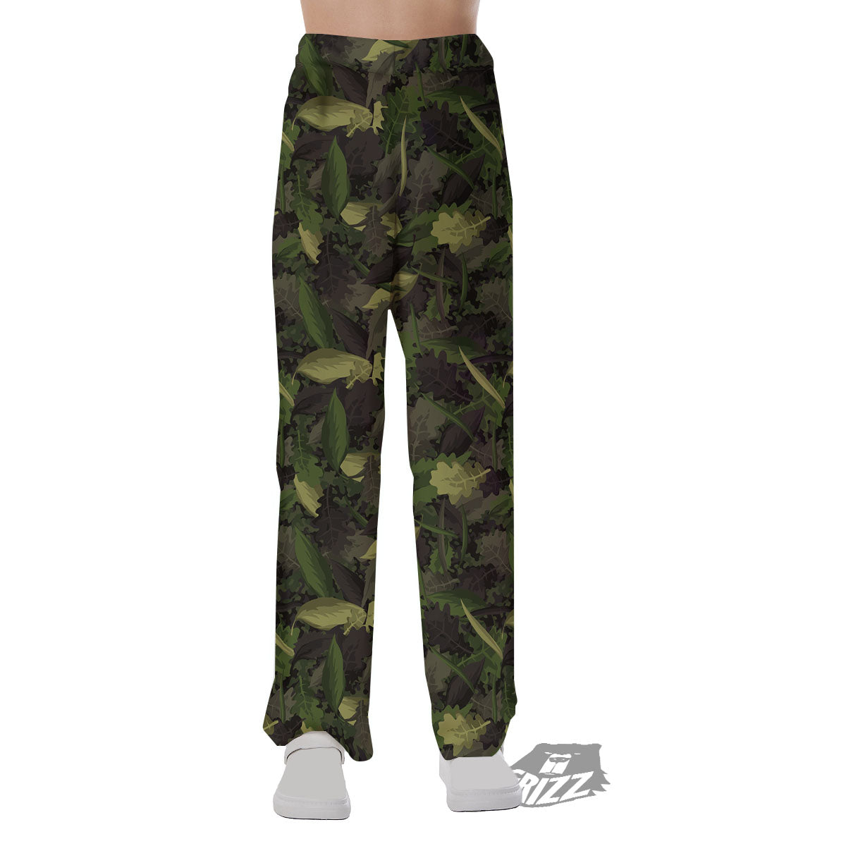 Camouflage Hunting Oak Tree Print Pajama Pants-grizzshop