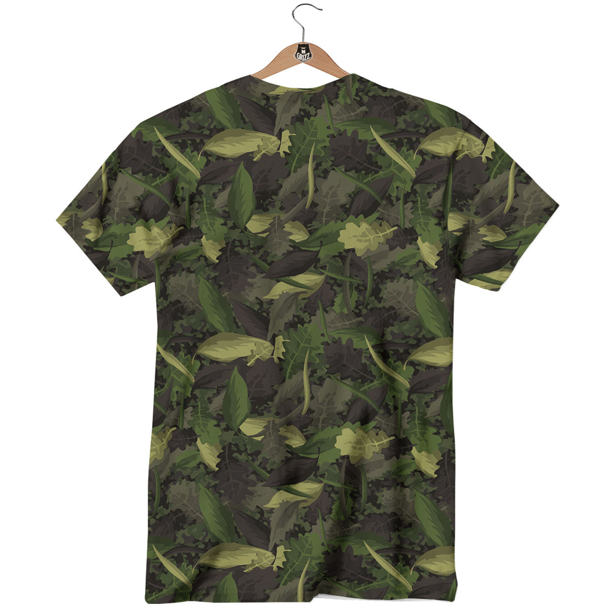 Camouflage Hunting Oak Tree Print T-Shirt-grizzshop