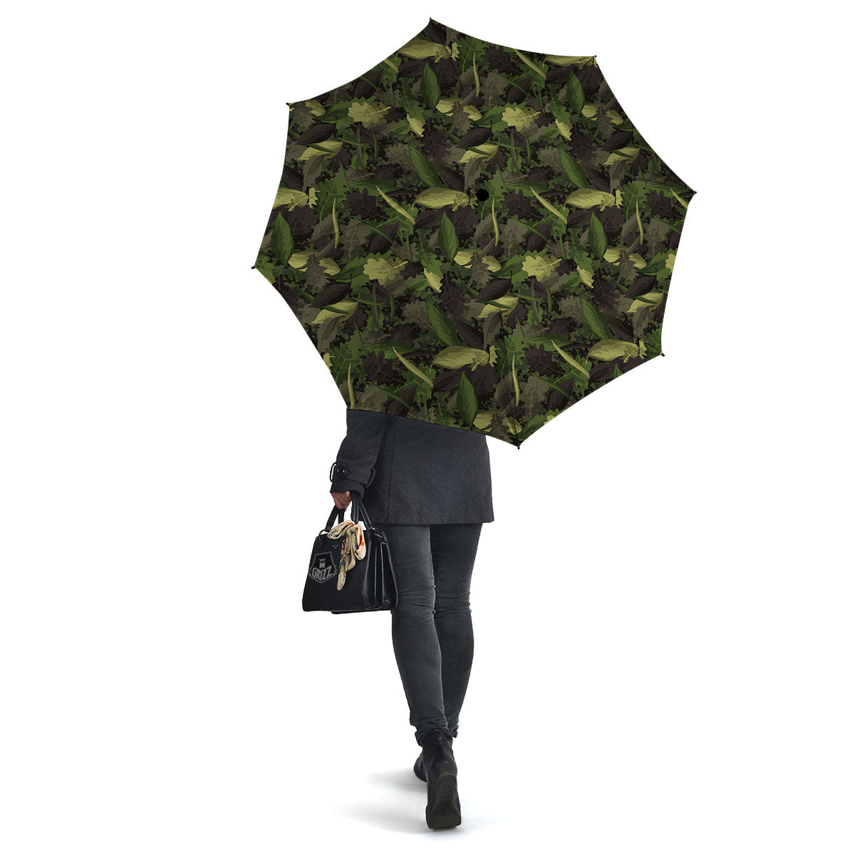 Camouflage Hunting Oak Tree Print Umbrella-grizzshop