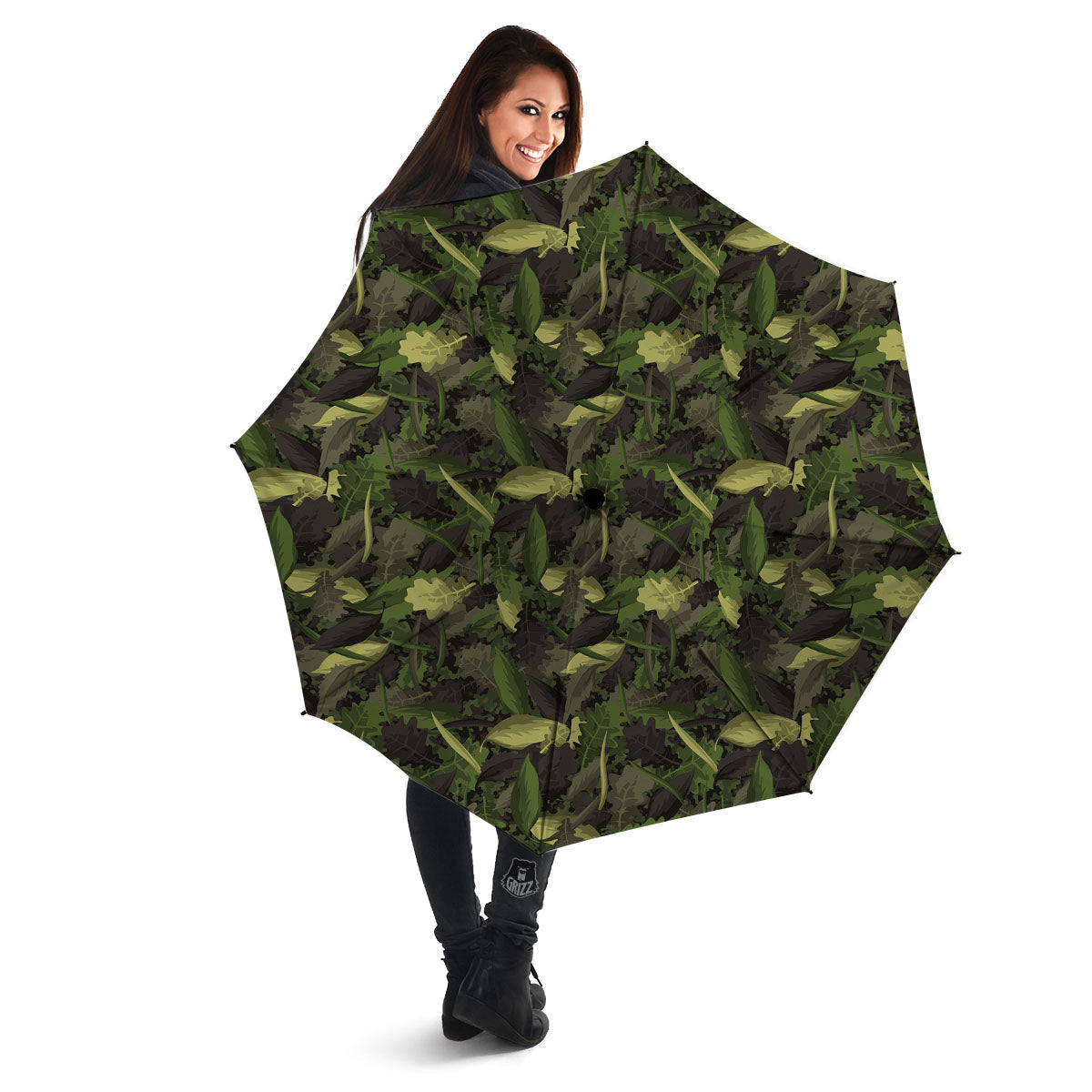 Camouflage Hunting Oak Tree Print Umbrella-grizzshop