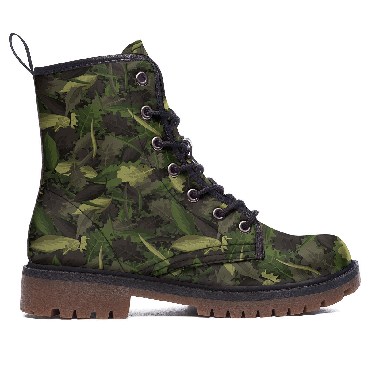 Camouflage Hunting Oak Tree Print Work Boots-grizzshop