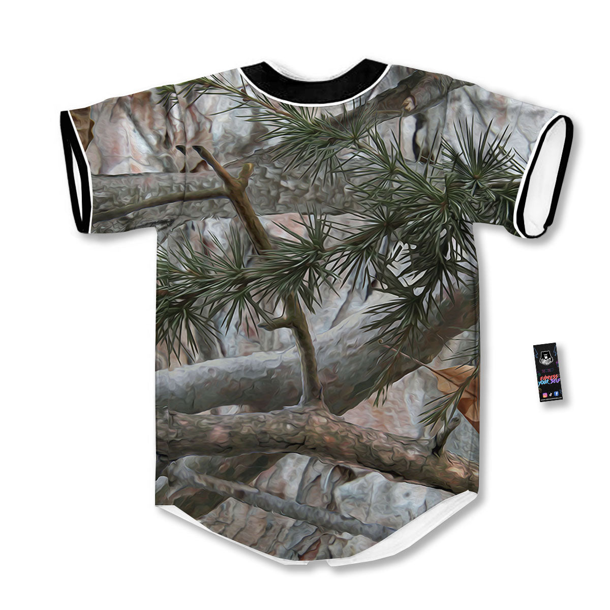 Camouflage Hunting Print Pattern Baseball Jersey-grizzshop
