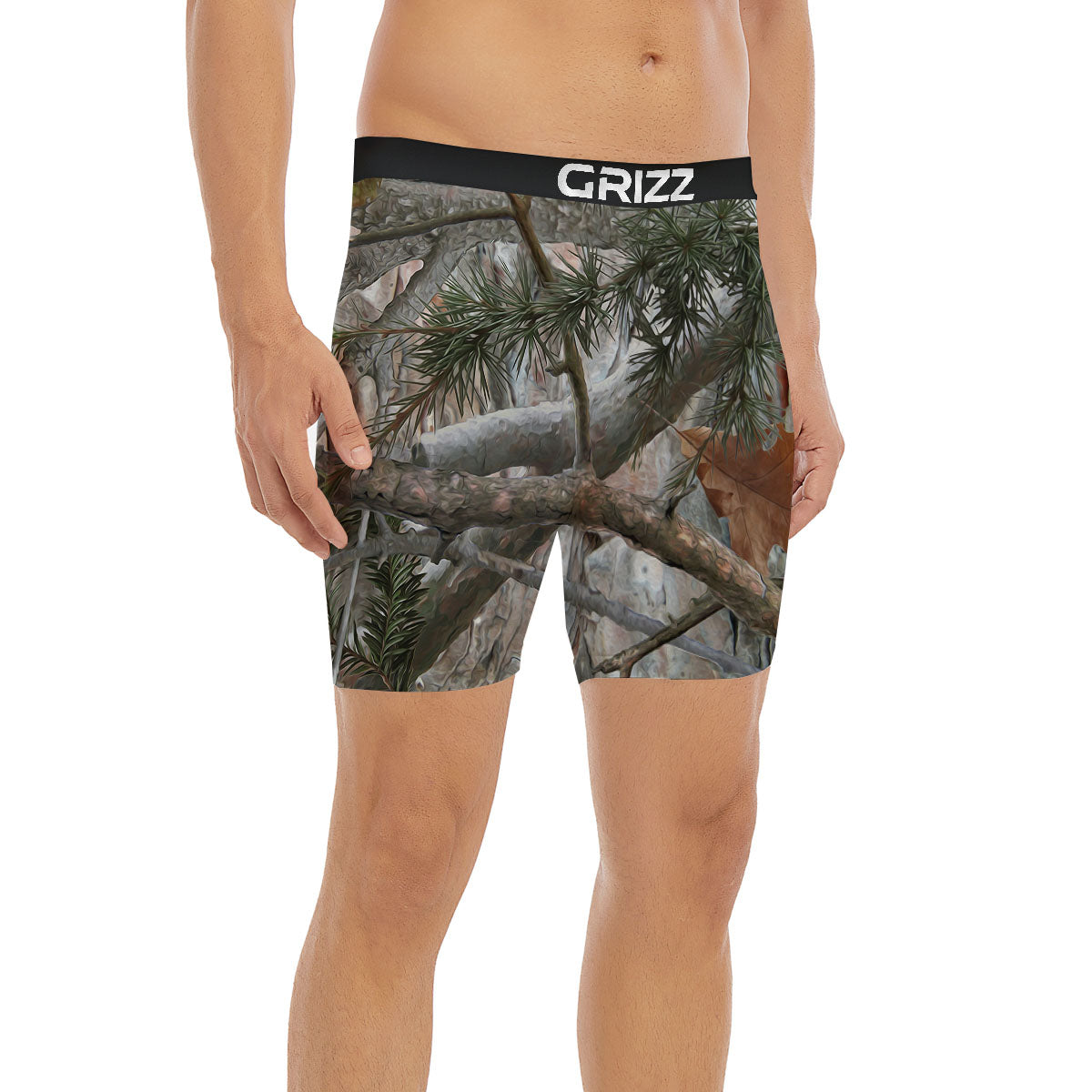 Camouflage Hunting Print Pattern Boxer Briefs-grizzshop