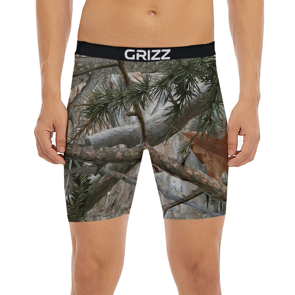 Camouflage Hunting Print Pattern Boxer Briefs-grizzshop