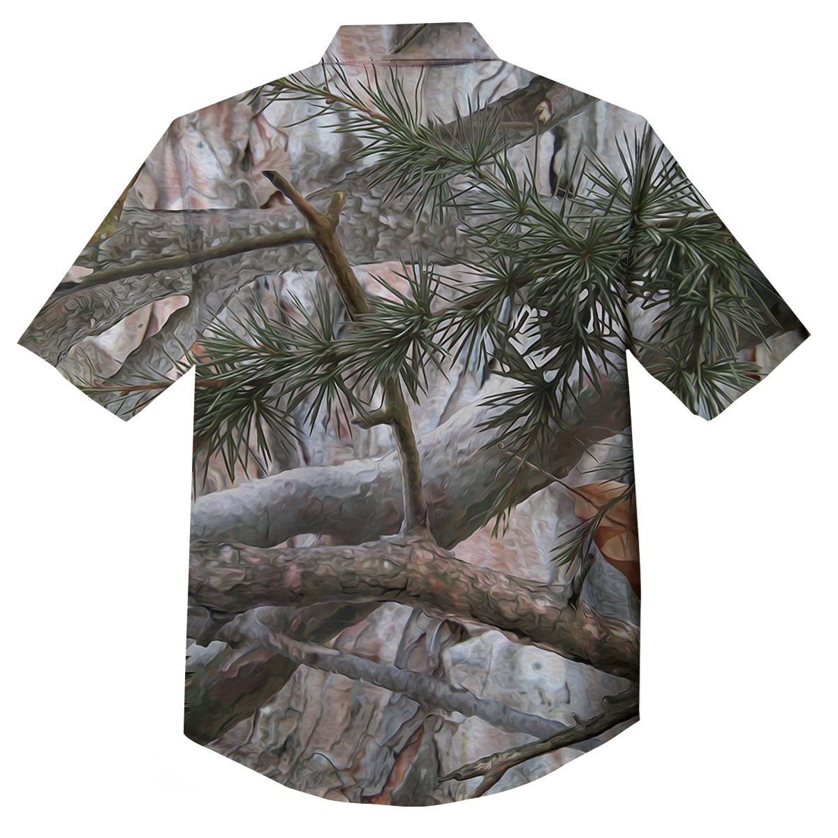 Camouflage Hunting Print Pattern Button Up Shirt-grizzshop