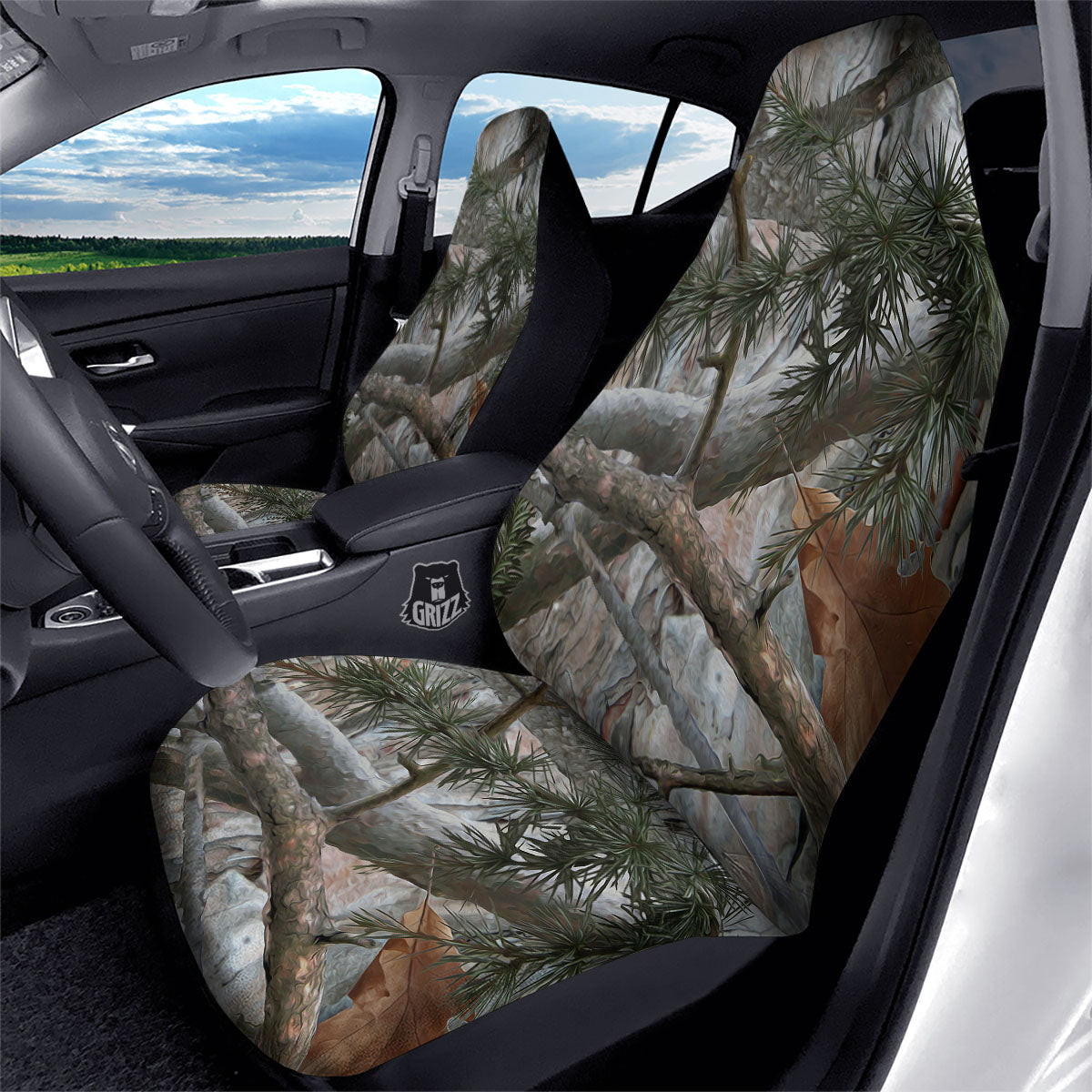 Camouflage Hunting Print Pattern Car Seat Covers-grizzshop