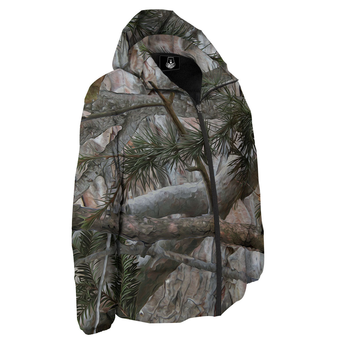 Camouflage Hunting Print Pattern Down Jacket-grizzshop