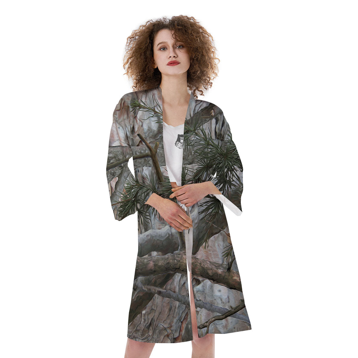 Camouflage Hunting Print Pattern Kimono-grizzshop
