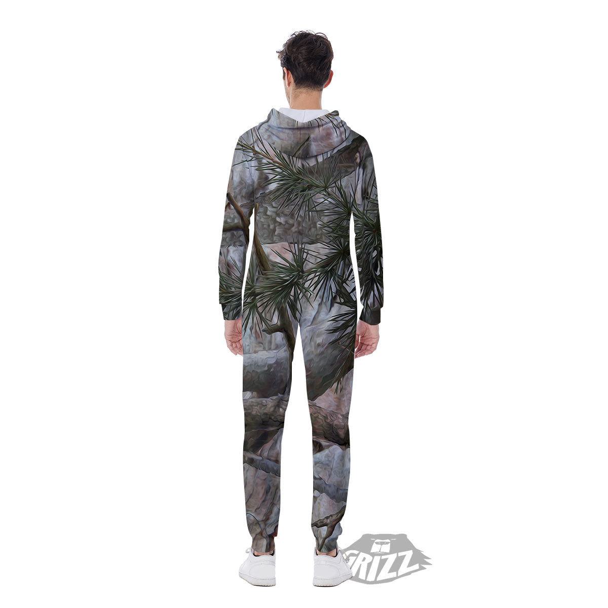 Camouflage Hunting Print Pattern Men's Jumpsuit-grizzshop