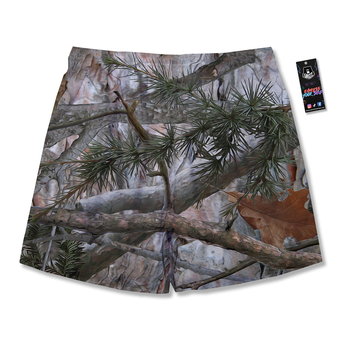 Camouflage Hunting Print Pattern Men's Running Shorts-grizzshop