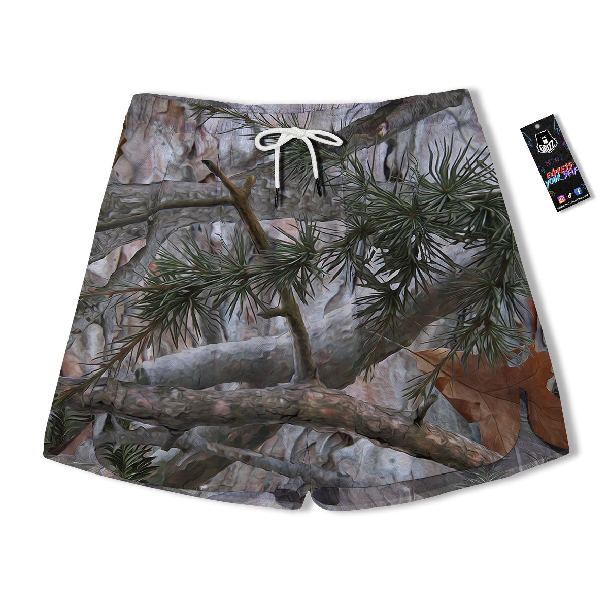 Camouflage Hunting Print Pattern Men's Running Shorts-grizzshop