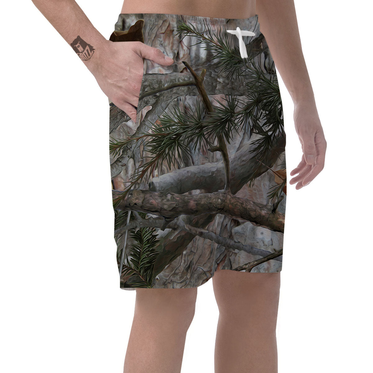 Camouflage Hunting Print Pattern Men's Shorts-grizzshop