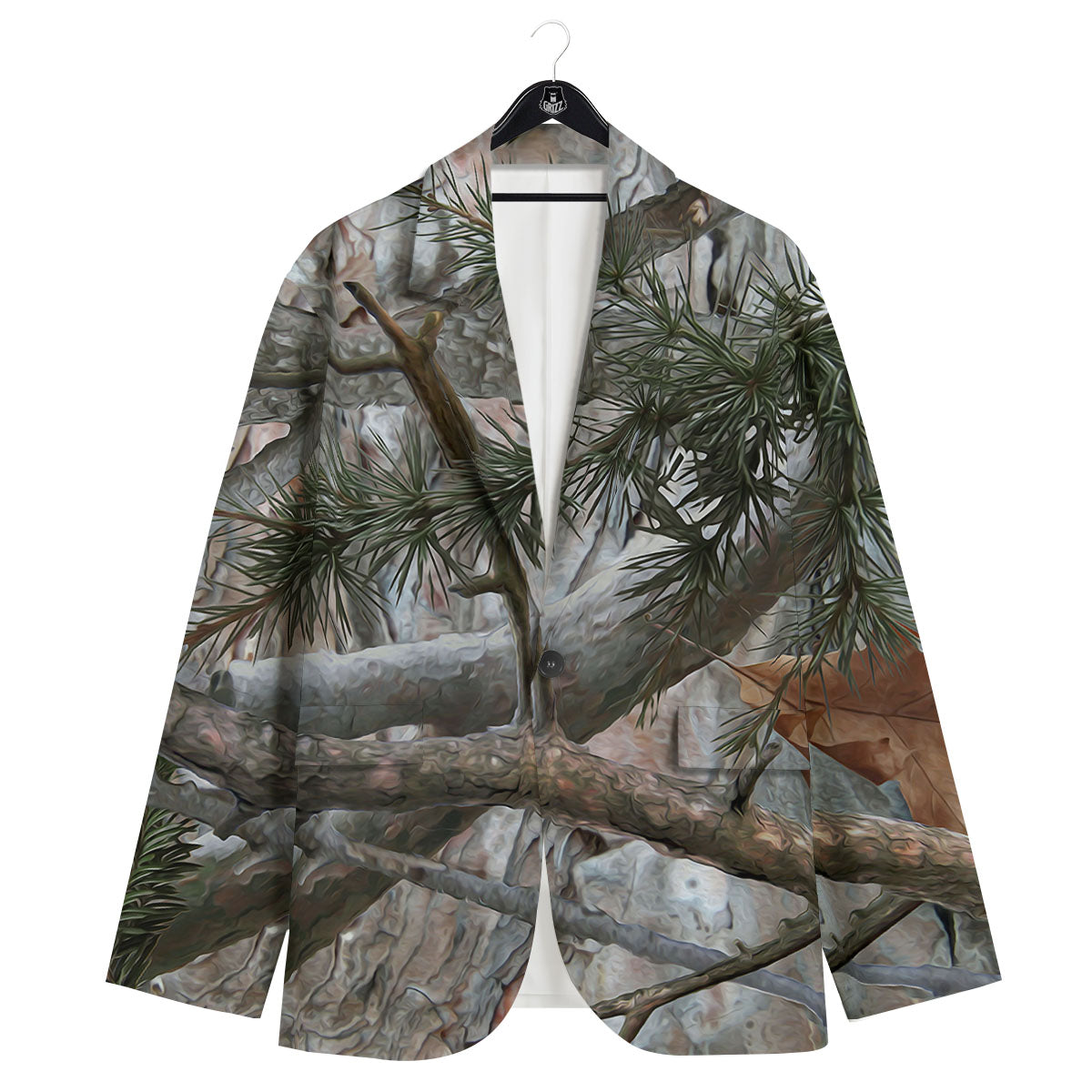 Camouflage Hunting Print Pattern Men's Sport Coat-grizzshop