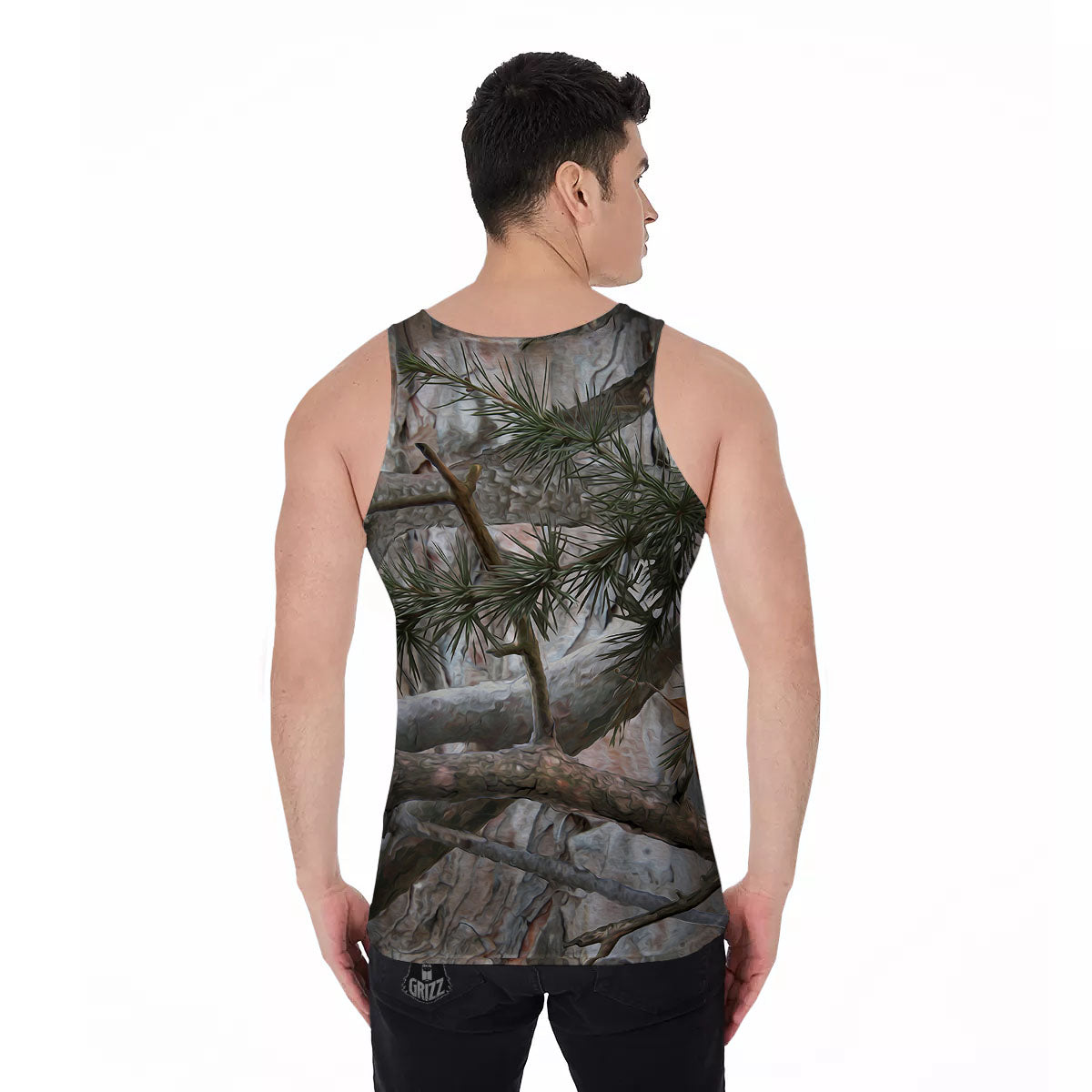 Camouflage Hunting Print Pattern Men's Tank Top-grizzshop