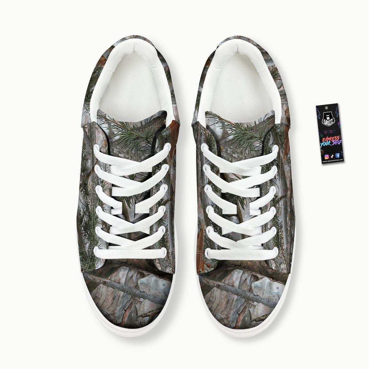 Camouflage Hunting Print Pattern Platform Shoes-grizzshop