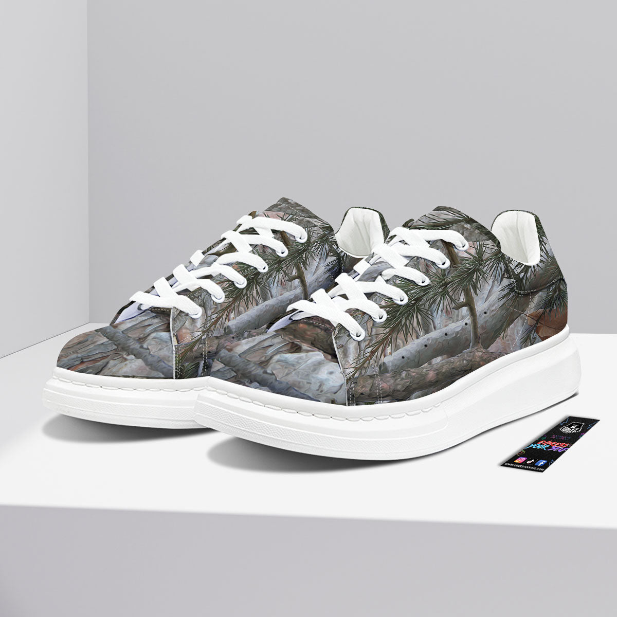 Camouflage Hunting Print Pattern Platform Shoes-grizzshop