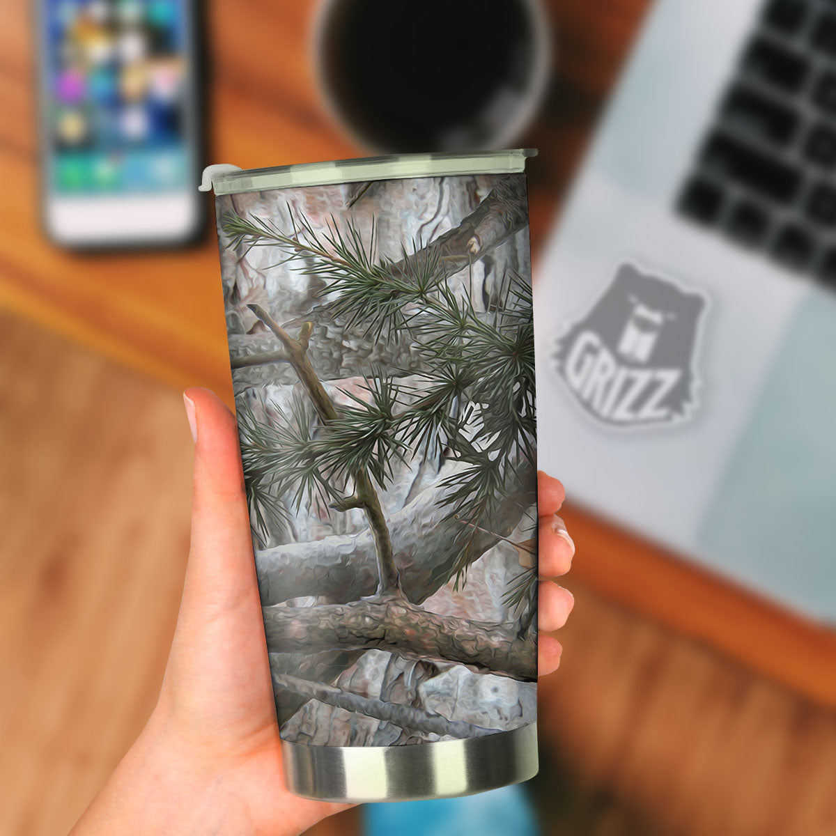 Camouflage Hunting Print Pattern Tumbler-grizzshop