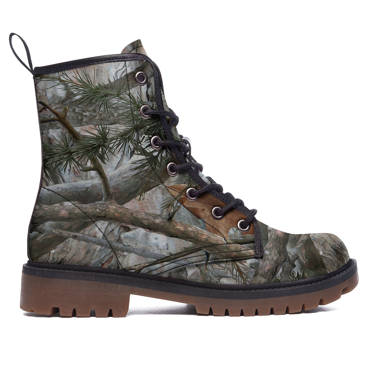 Camouflage Hunting Print Pattern Work Boots-grizzshop