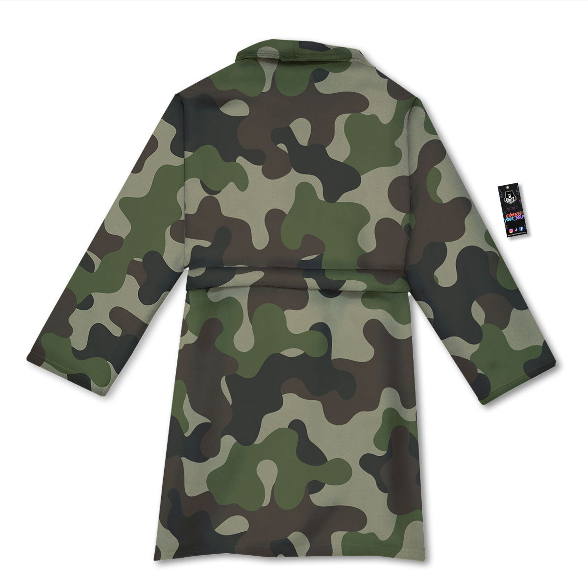 Camouflage Jungle Hunting Print Bathrobe-grizzshop