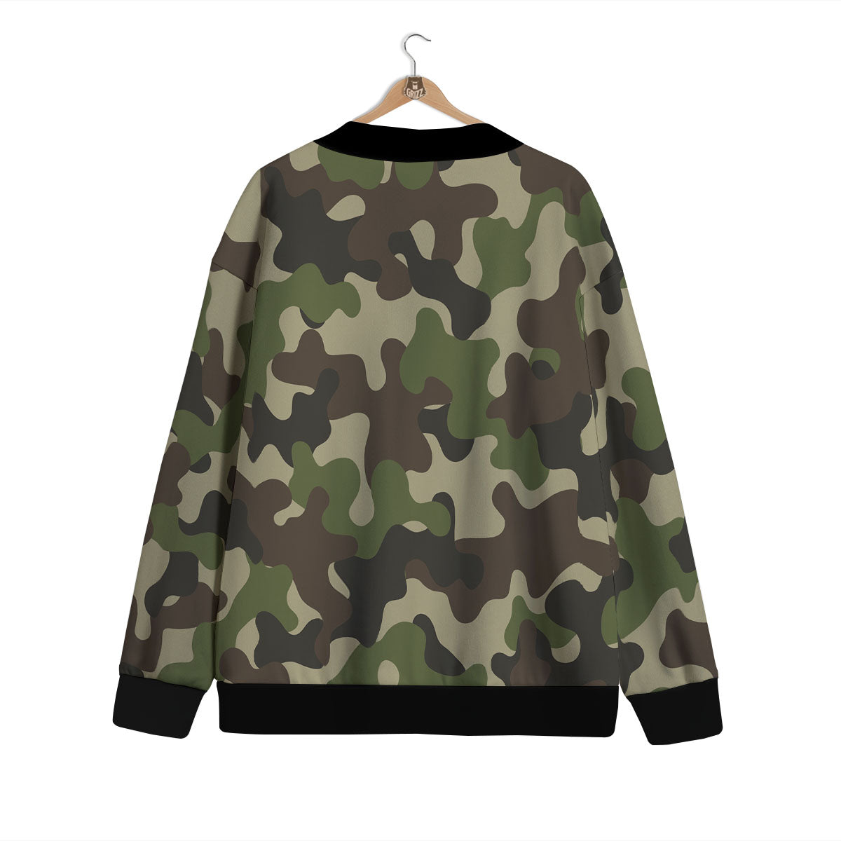 Camouflage Jungle Hunting Print Cardigan-grizzshop