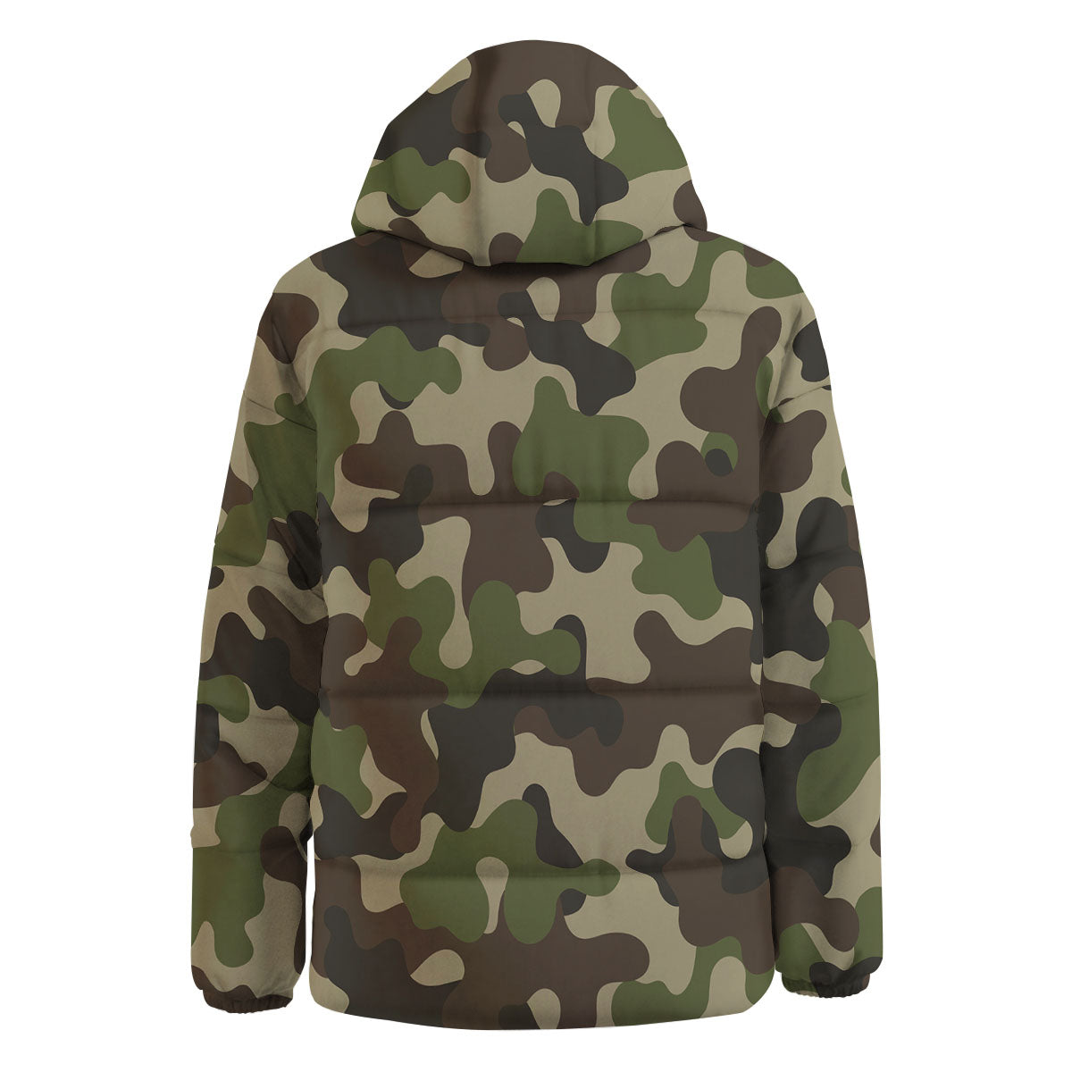 Camouflage Jungle Hunting Print Down Jacket-grizzshop