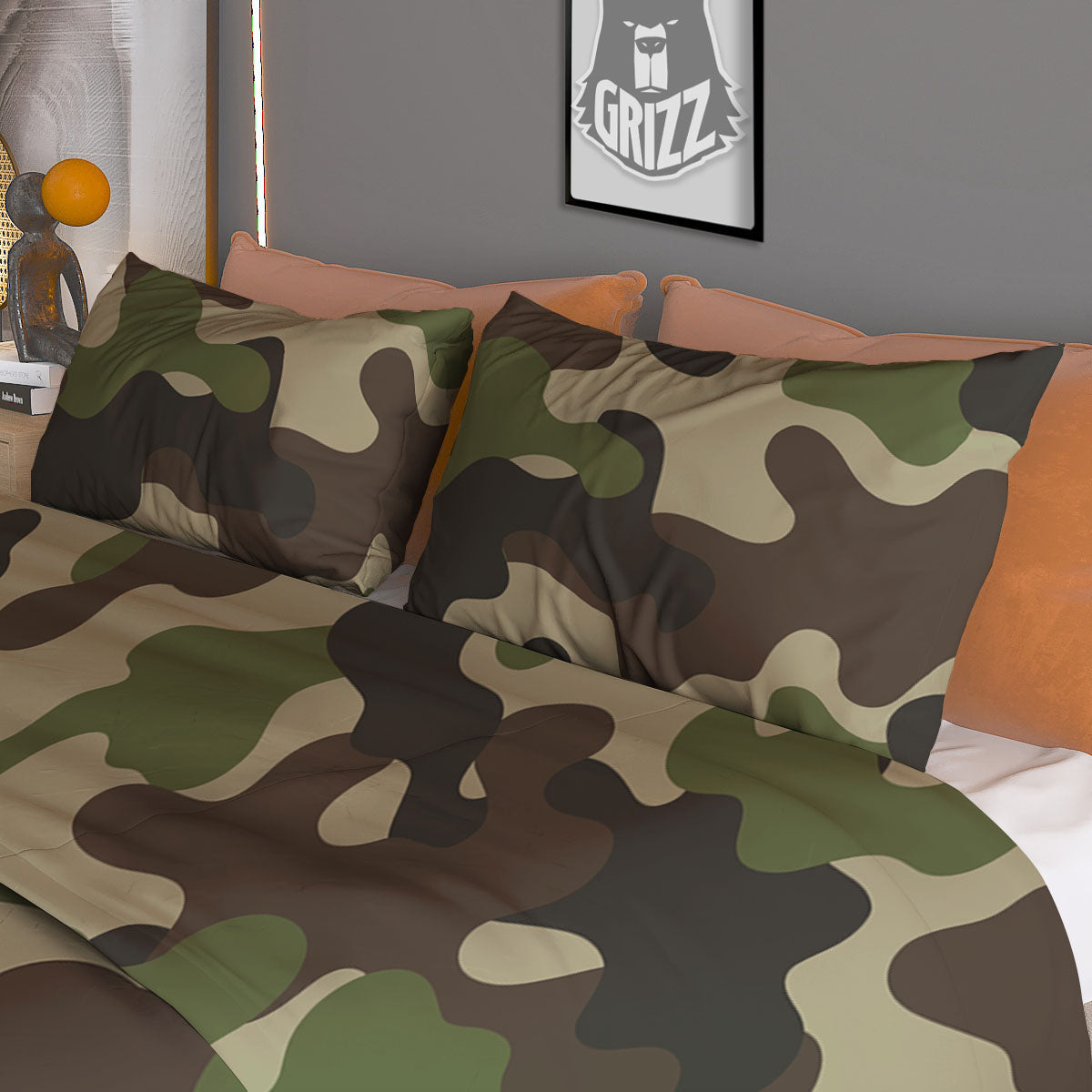 Camouflage Jungle Hunting Print Duvet Cover Bedding Set