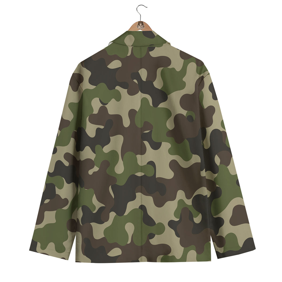 Camouflage Jungle Hunting Print Men's Blazer-grizzshop