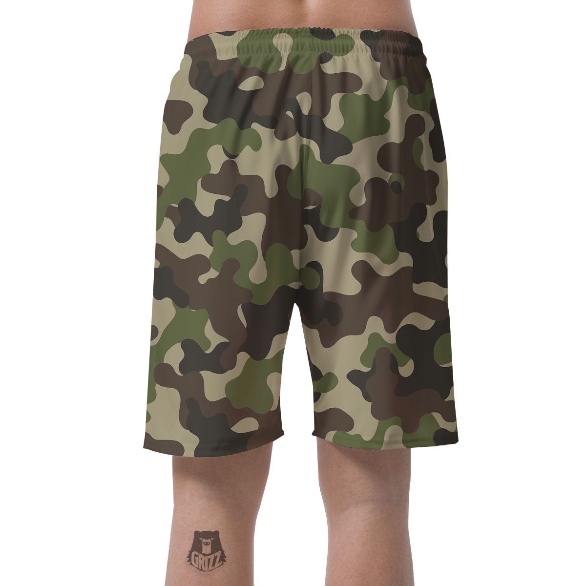 Camouflage Jungle Hunting Print Men's Shorts-grizzshop