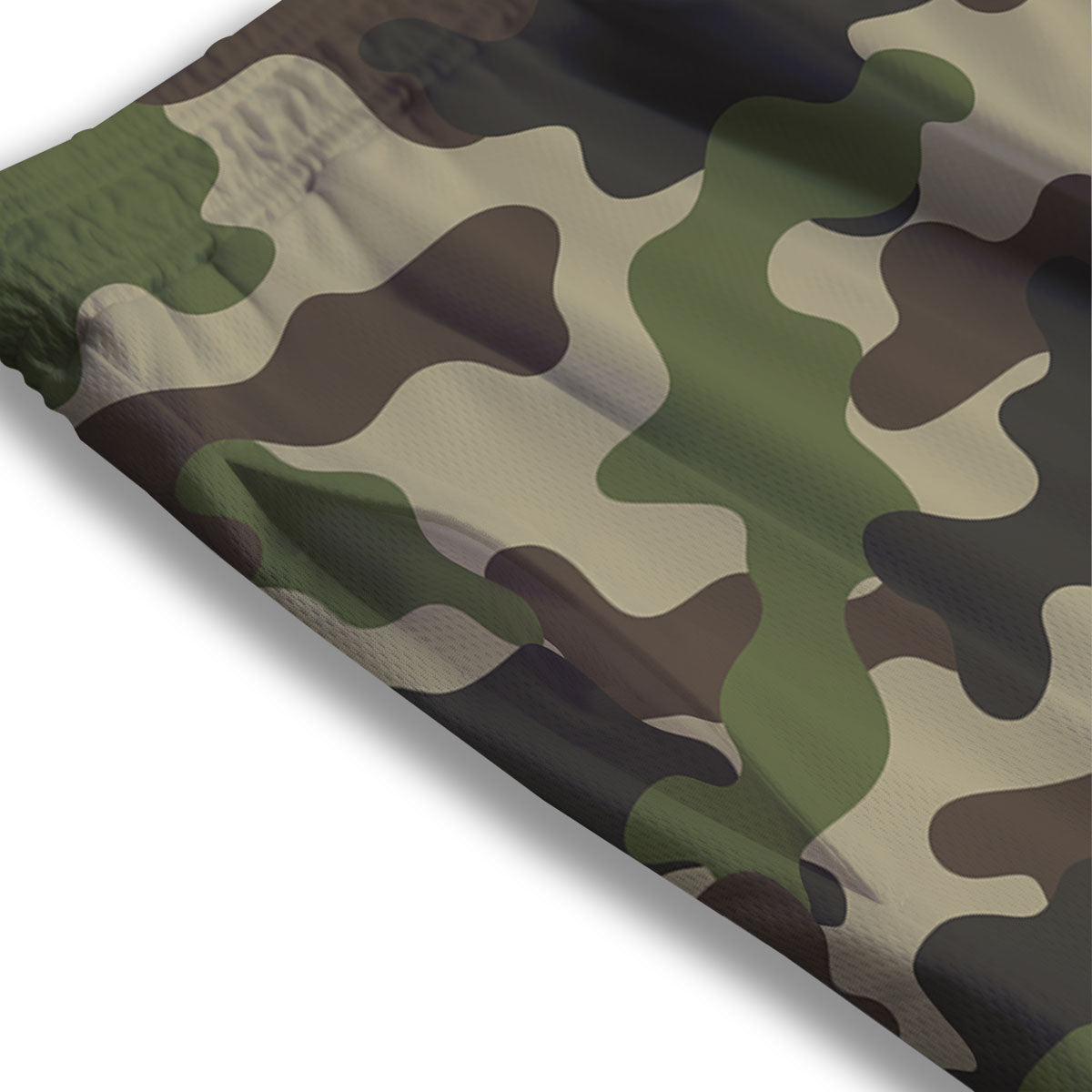 Camouflage Jungle Hunting Print Mesh Shorts