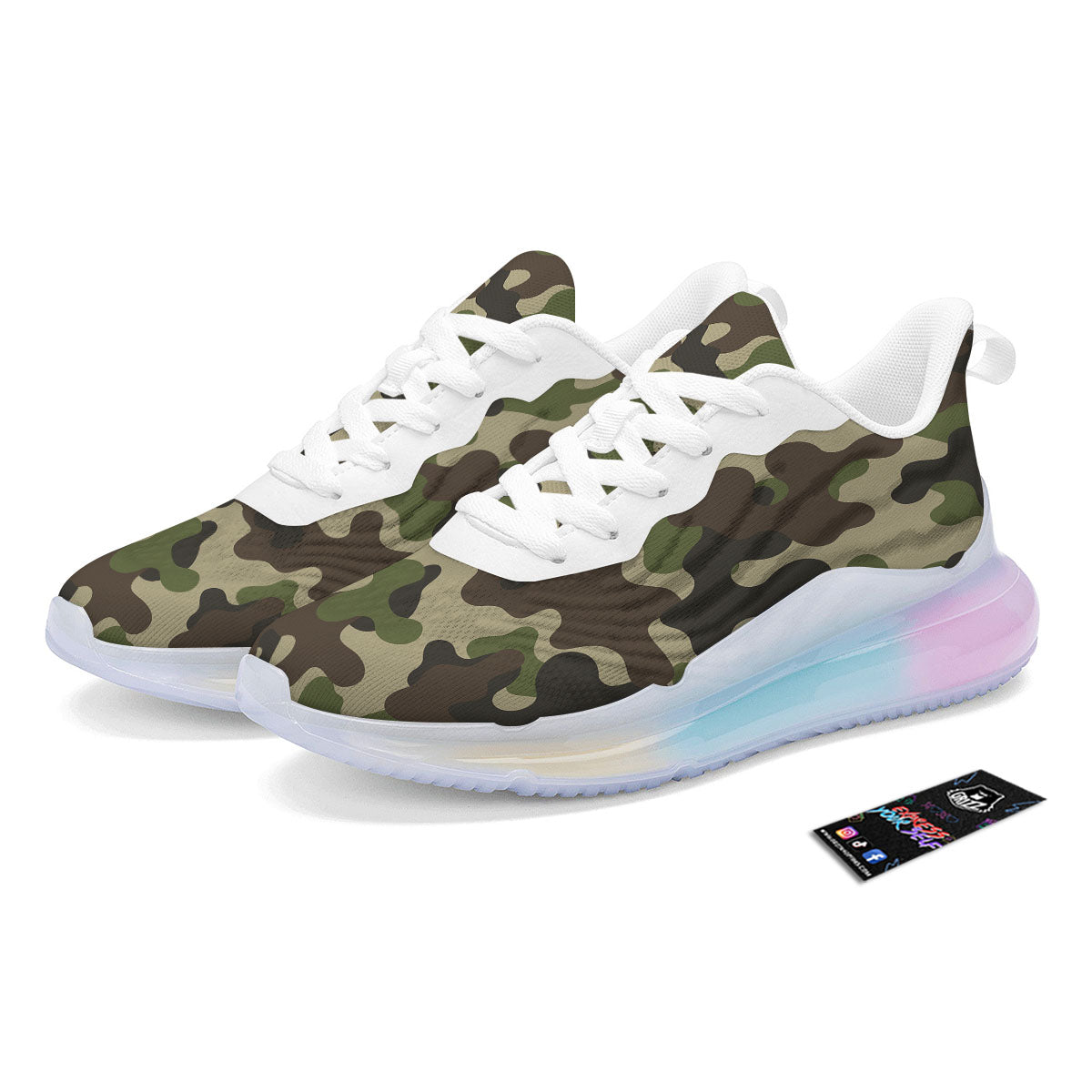 Camouflage Jungle Hunting Print Running Sneakers-grizzshop