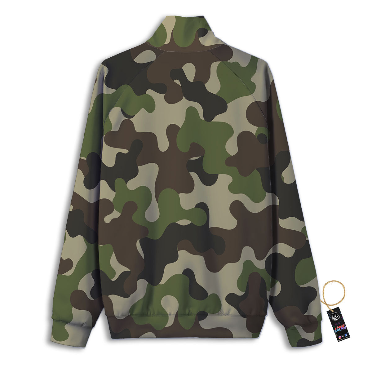 Camouflage Jungle Hunting Print Track Jacket-grizzshop